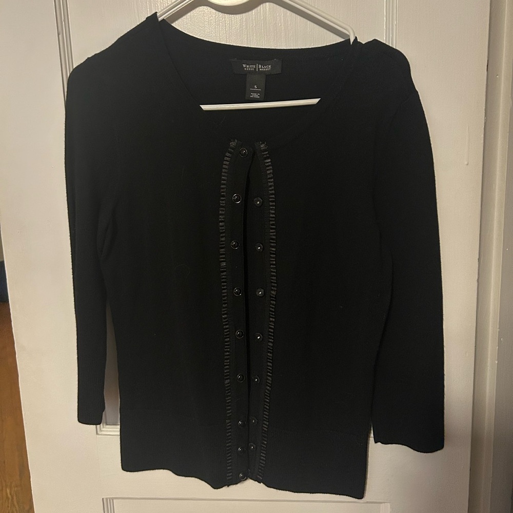 Black cardigan